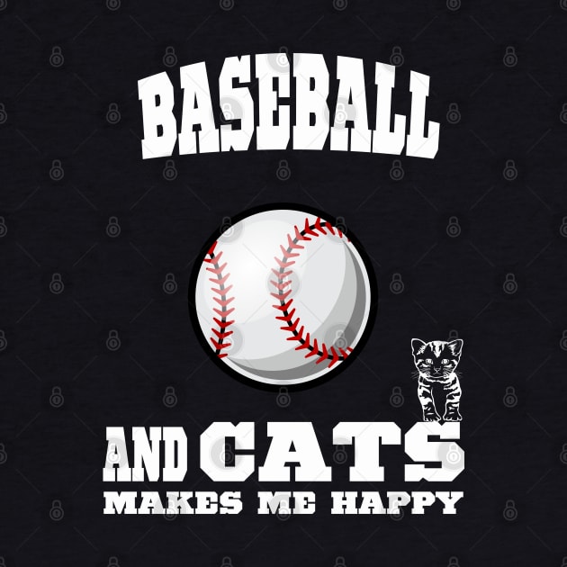 Baseball And Cats Makes Me Happy by kooicat